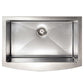 ZLINE 30 in. Zermatt Farmhouse Apron Mount Single Bowl Kitchen Sink with Bottom Grid and Color Options (SAS-30)