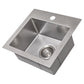 ZLINE 15 in. Donner Topmount Single Bowl Bar Kitchen Sink with Color Options (STS-15)