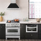 ZLINE 30 in. Satin Stainless Steel Wall Mount Range Hood with Colored Shell and Stainless Steel Handle (8654SNX-30)