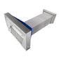 ZLINE Ducted Satin Stainless Steel Wall Mount Range Hood with Blue Gloss Shell and Size Options (8654BG)