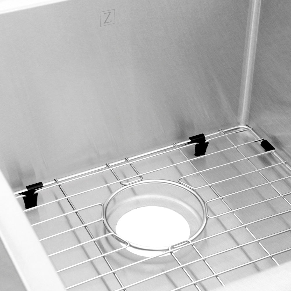 ZLINE 32 in. Jackson Undermount Double Bowl Kitchen Sink with Bottom Grid and Color Options (SRDR-32)