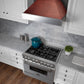ZLINE Ducted Satin Stainless Steel Wall Mount Range Hood with Hand-Hammered Copper Shell and Size Options (8654HH)