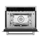 ZLINE 24 in. 1.6 cu ft. Built-in Convection Microwave Oven in Satin Stainless Steel with Speed and Sensor Cooking, Open Box-Excellent Condition