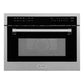 ZLINE 24 in. 1.6 cu ft. Built-in Convection Microwave Oven in Satin Stainless Steel with Speed and Sensor Cooking, Open Box-Good Condition