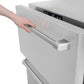 ZLINE 24 in. Touchstone 168 Can Outdoor-Rated Dual Refrigerator Drawer with Satin Stainless Steel Doors (RDSO-SN-24)