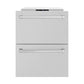 ZLINE 24 in. Touchstone 168 Can Outdoor-Rated Dual Refrigerator Drawer with Satin Stainless Steel Doors (RDSO-SN-24)