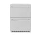 ZLINE 24 in. Touchstone 168 Can Outdoor-Rated Dual Refrigerator Drawer with Satin Stainless Steel Doors (RDSO-SN-24) main image.