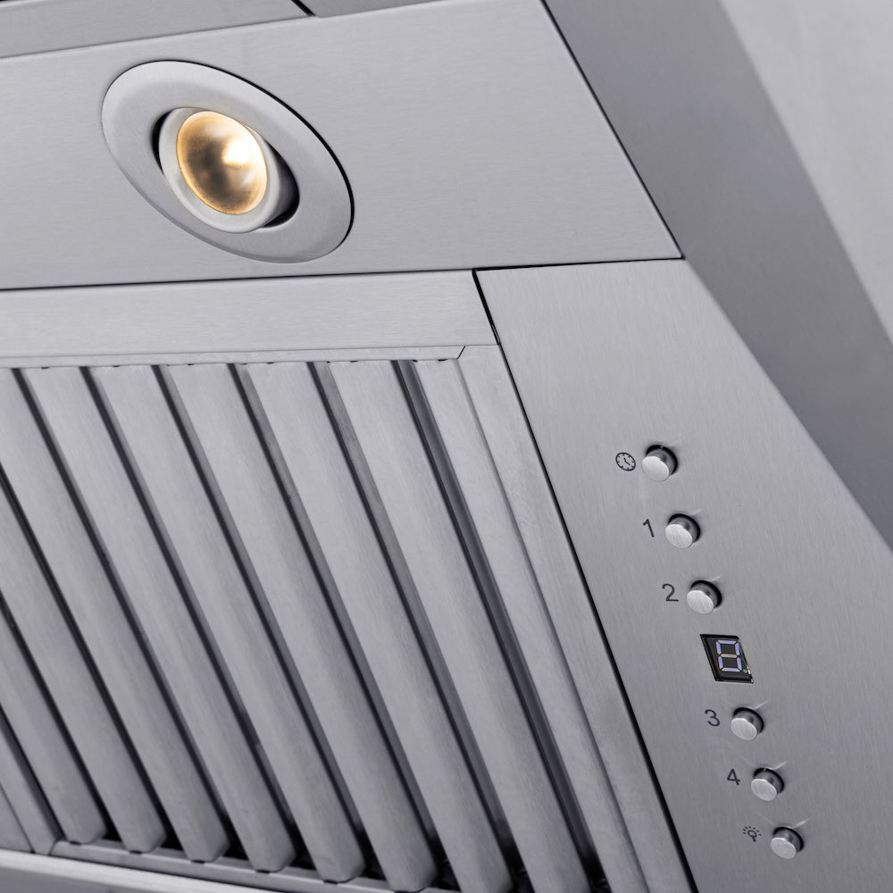 ZLINE Satin Stainless Steel Convertible Vent Under Cabinet Range Hood with Size Options (8685S)