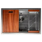 ZLINE 27 in. Garmisch Undermount Single Bowl Kitchen Sink with Bottom Grid and Accessories with Color Options (SLS-27)