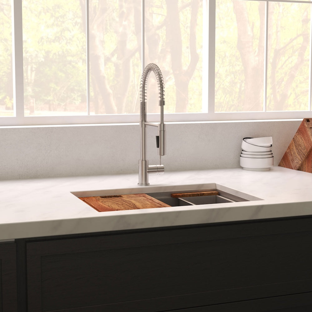 ZLINE 30 in. Garmisch Undermount Single Bowl Kitchen Sink with Bottom Grid and Accessories with Color Options (SLS-30)