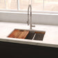 ZLINE 30 in. Garmisch Undermount Single Bowl Kitchen Sink with Bottom Grid and Accessories with Color Options (SLS-30)