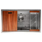 ZLINE 30 in. Garmisch Undermount Single Bowl Kitchen Sink with Bottom Grid and Accessories with Color Options (SLS-30)