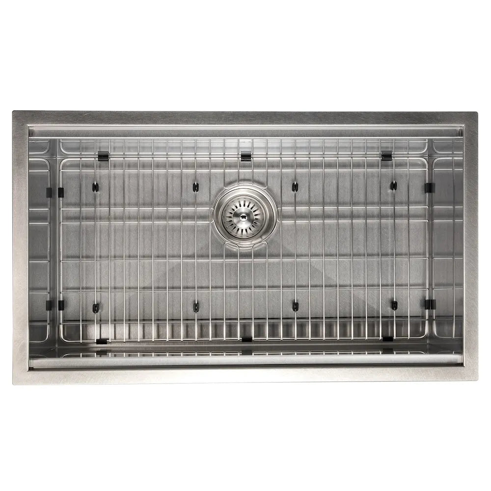 ZLINE 30 in. Garmisch Undermount Single Bowl Kitchen Sink with Bottom Grid and Accessories with Color Options (SLS-30)