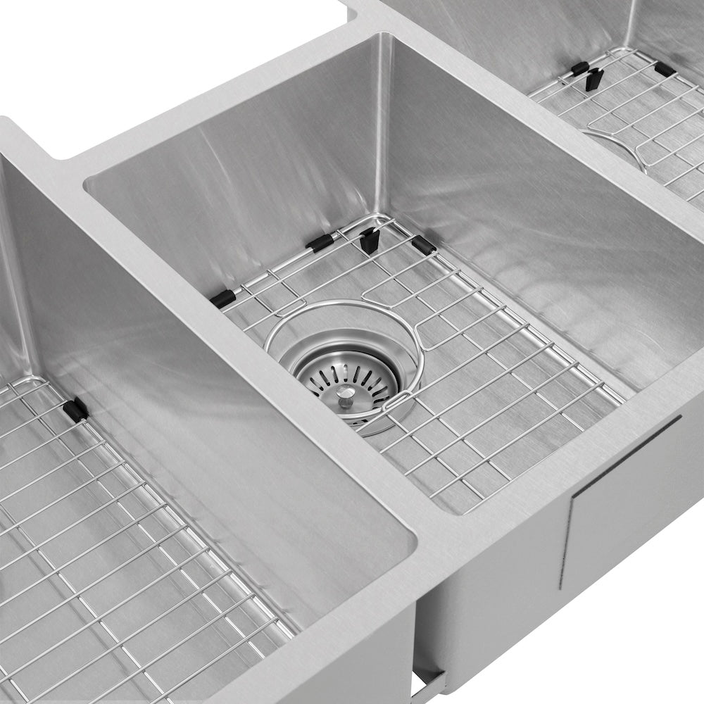 ZLINE 45 in. Breckenridge Undermount Triple Bowl Kitchen Sink with Bottom Grid and Color Options (SLT-45)