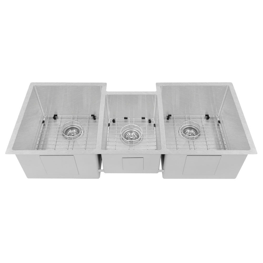 ZLINE 45 in. Breckenridge Undermount Triple Bowl Kitchen Sink with Bottom Grid and Color Options (SLT-45)