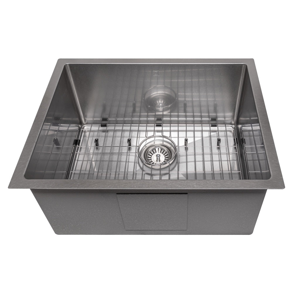 ZLINE 23 in. Meribel Undermount Single Bowl Kitchen Sink with Bottom Grid and Color Options (SRS-23)