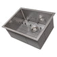 ZLINE 27 in. Meribel Undermount Single Bowl Kitchen Sink with Bottom Grid and Color Options (SRS-27)