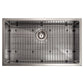 ZLINE 30 in. Meribel Undermount Single Bowl Kitchen Sink with Bottom Grid and Color Options (SRS-30)