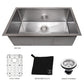 ZLINE 33 in. Meribel Undermount Single Bowl Kitchen Sink with Bottom Grid and Color Options (SRS-33)