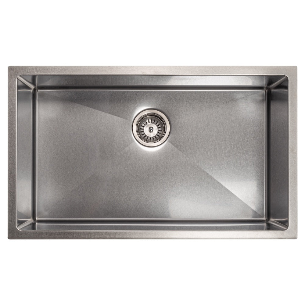 ZLINE 33 in. Meribel Undermount Single Bowl Kitchen Sink with Bottom Grid and Color Options (SRS-33)