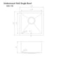 ZLINE 15 in. Boreal Undermount Single Bowl Bar Kitchen Sink with Color Options (SUS-15)