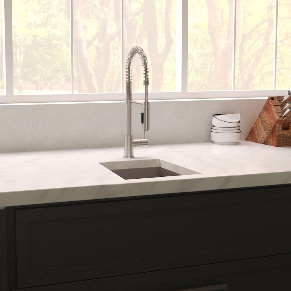 ZLINE 15 in. Boreal Undermount Single Bowl Bar Kitchen Sink with Color Options (SUS-15)
