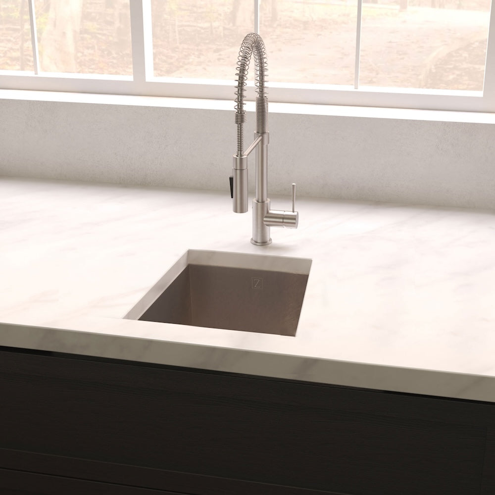 ZLINE 15 in. Boreal Undermount Single Bowl Bar Kitchen Sink with Color Options (SUS-15)