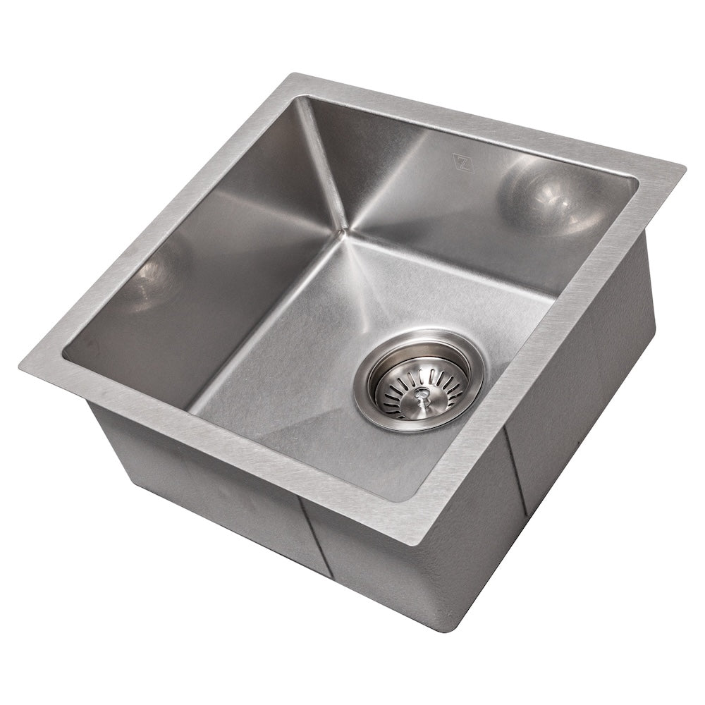 ZLINE 15 in. Boreal Undermount Single Bowl Bar Kitchen Sink with Color Options (SUS-15)