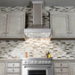 ZLINE Ducted Vent Designer Series Wall Mount Range Hood in Satin Stainless Steel with Size Options (655-4SSSS)