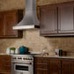 ZLINE Designer Series Satin Stainless Steel Ducted Wall Range Hood with Size Options (8632S)