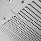 ZLINE Ducted Wall Mount Range Hood in Satin Stainless Steel with Size Options (8KF2S) dishwasher-safe stainless steel baffle filters.