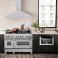 ZLINE Ducted Wall Mount Range Hood in Satin Stainless Steel with Size Options (8KF2S)
