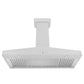 ZLINE Ducted Wall Mount Range Hood in Satin Stainless Steel with Size Options (8KF2S) front, under.