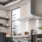 ZLINE Ducted Wall Mount Range Hood in Satin Stainless Steel with Size Options (8KF2S)