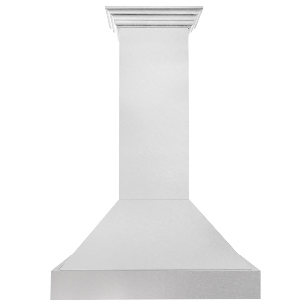 ZLINE Satin Stainless Steel Wall Mount Range Hood with Size Options (8654SN)