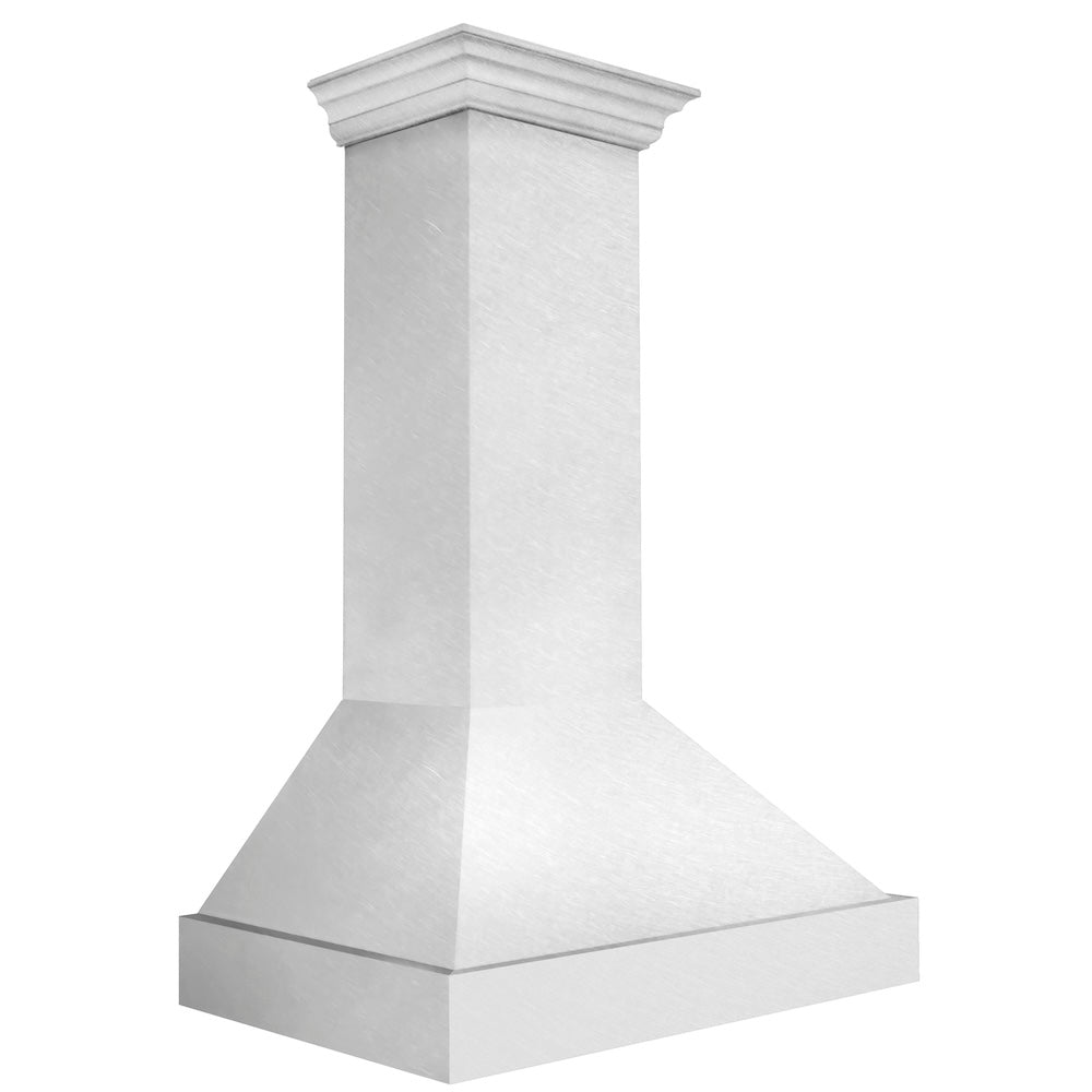 ZLINE Satin Stainless Steel Wall Mount Range Hood with Size Options (8654SN)