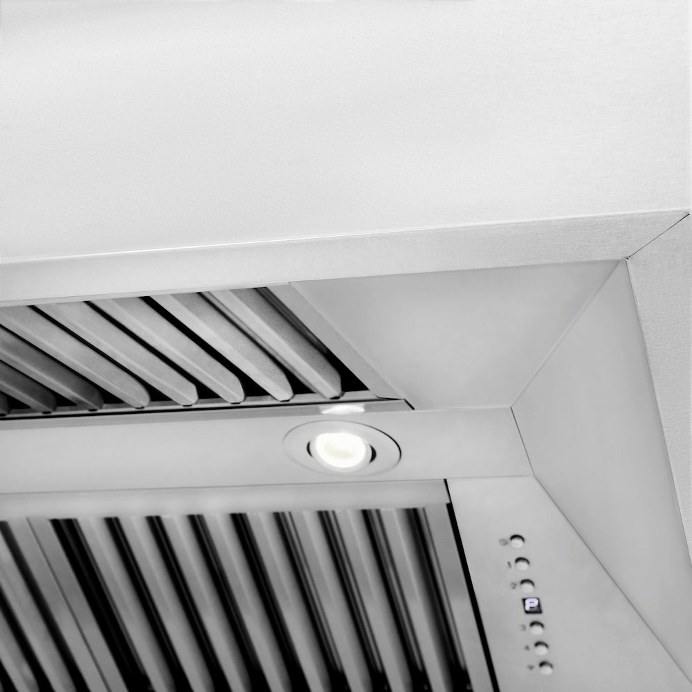 ZLINE 48 in. Kitchen Package with Satin Stainless Dual Fuel Range, Ducted Vent Range Hood and Dishwasher (3KP-RASRH48-DW)