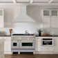 ZLINE Autograph Edition 48 in. Satin Stainless Steel Wall Mount Range Hood with Accent Handle (8654SNZ-48)