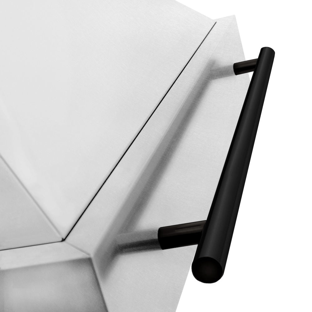 ZLINE Autograph Edition 48 in. Satin Stainless Steel Wall Mount Range Hood with Accent Handle (8654SNZ-48)