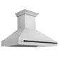 ZLINE Autograph Edition 48 in. Satin Stainless Steel Wall Mount Range Hood with Accent Handle (8654SNZ-48)