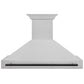 ZLINE Autograph Edition 48 in. Satin Stainless Steel Wall Mount Range Hood with Accent Handle (8654SNZ-48)
