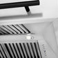 ZLINE Autograph Edition 30 in. Satin Stainless Steel Wall Mount Range Hood with White Matte Shell and Accent Handle (8654SNZ-WM30)
