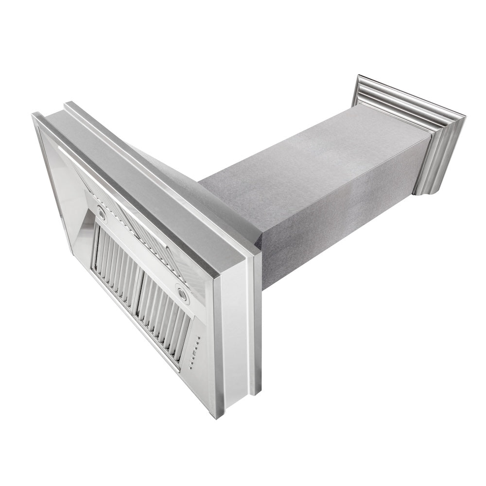 ZLINE Designer Series Wall Mount Range Hood in Satin Stainless Steel with Size Options (8656S)