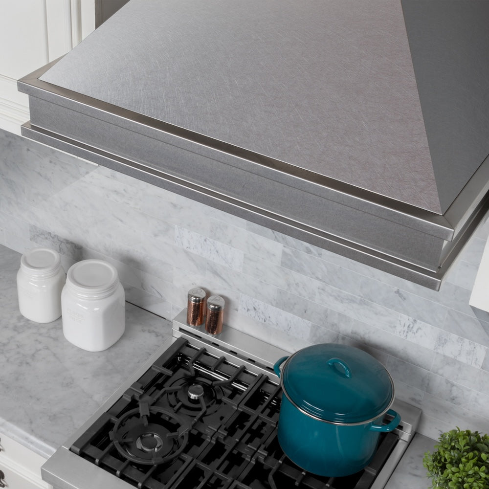 ZLINE Designer Series Wall Mount Range Hood in Satin Stainless Steel with Size Options (8656S)