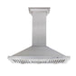 ZLINE Kitchen Package with 36 in. Satin Stainless Steel Rangetop, 36 in. Convertible Range Hood and Double Wall Oven (3KP-RTSRH36-AWD)