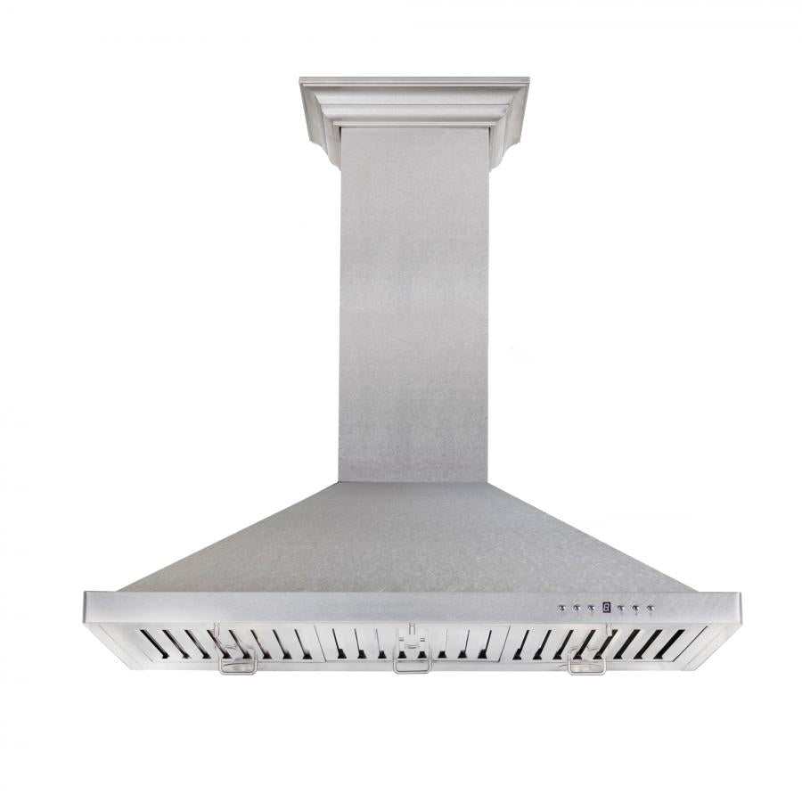 ZLINE Kitchen Package with 30 in. Satin Stainless Steel Rangetop and Convertible Range Hood (2KP-RTSRH30)