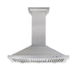 ZLINE Designer Series Satin Stainless Steel Convertible Vent Wall Mount Range Hood with Size Options (8KBS)