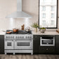 ZLINE Designer Series Satin Stainless Steel Convertible Vent Wall Mount Range Hood with Size Options (8KBS)