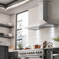 ZLINE Designer Series Satin Stainless Steel Convertible Vent Wall Mount Range Hood with Size Options (8KBS)