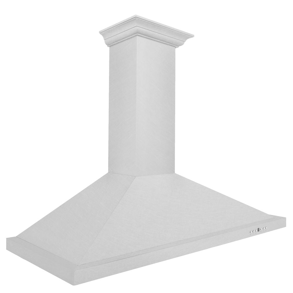 ZLINE Designer Series Satin Stainless Steel Convertible Vent Wall Mount Range Hood with Size Options (8KBS)